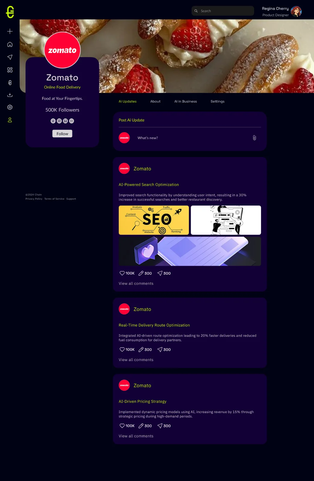 Company profile, AI Updates